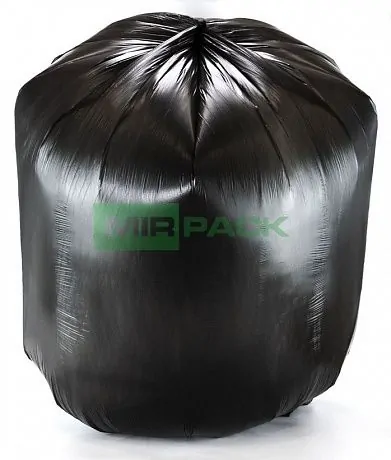 Мешки для мусора 120 л, 12 мкм, 10 шт. черные, в урны с педалью и крышкой - Вид 3